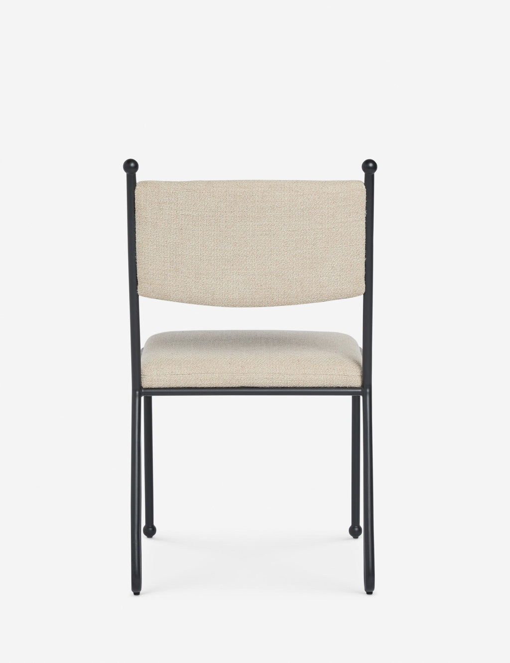 Fina Dining Chair | Curved Metal Frame, Upholstered Seat