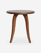 Fiora Round Side Table | Flared Legs, Compact Design