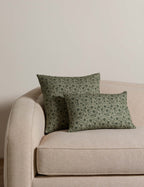 Bela Linen Cotton Pillow | Floral Design, Natural Fiber Blend