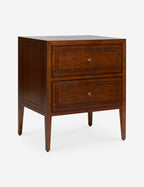 Fable Nightstand | Brass Hardware, Two Drawers
