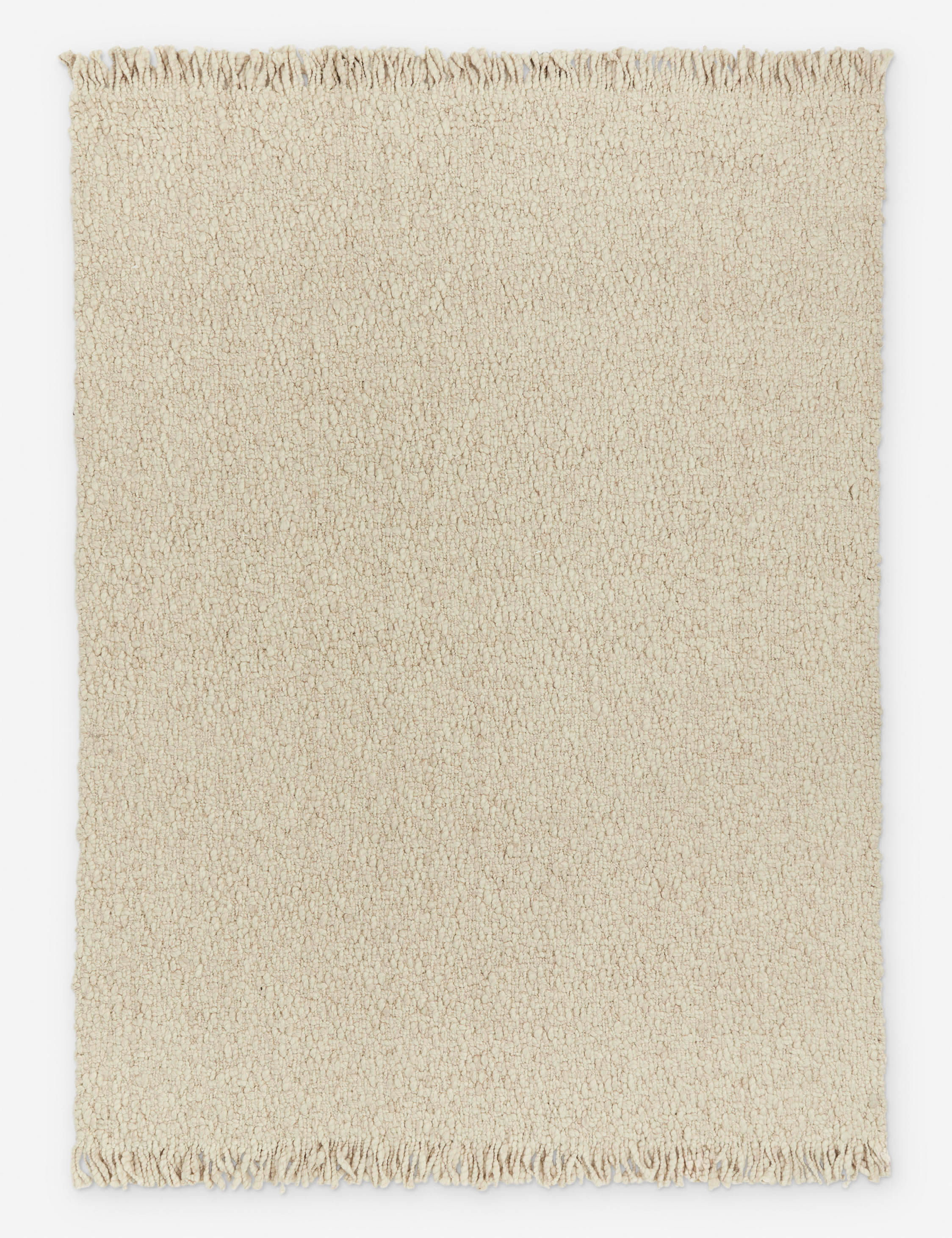 Fino Handwoven Wool Rug | Chunky Pile, Plush Fringe