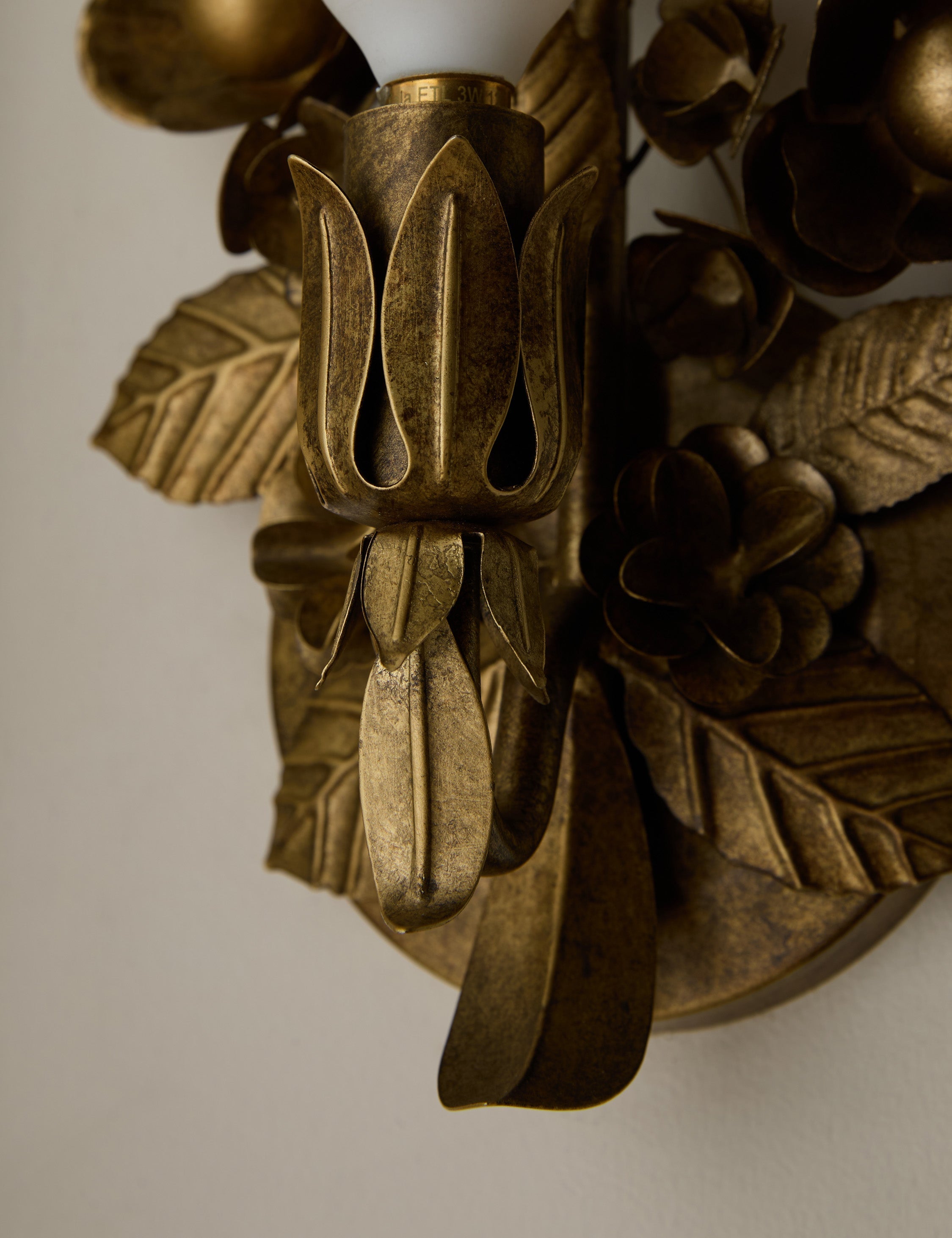 Garda Wall Sconce | Ornate Floral Metalwork, Vintage Charm