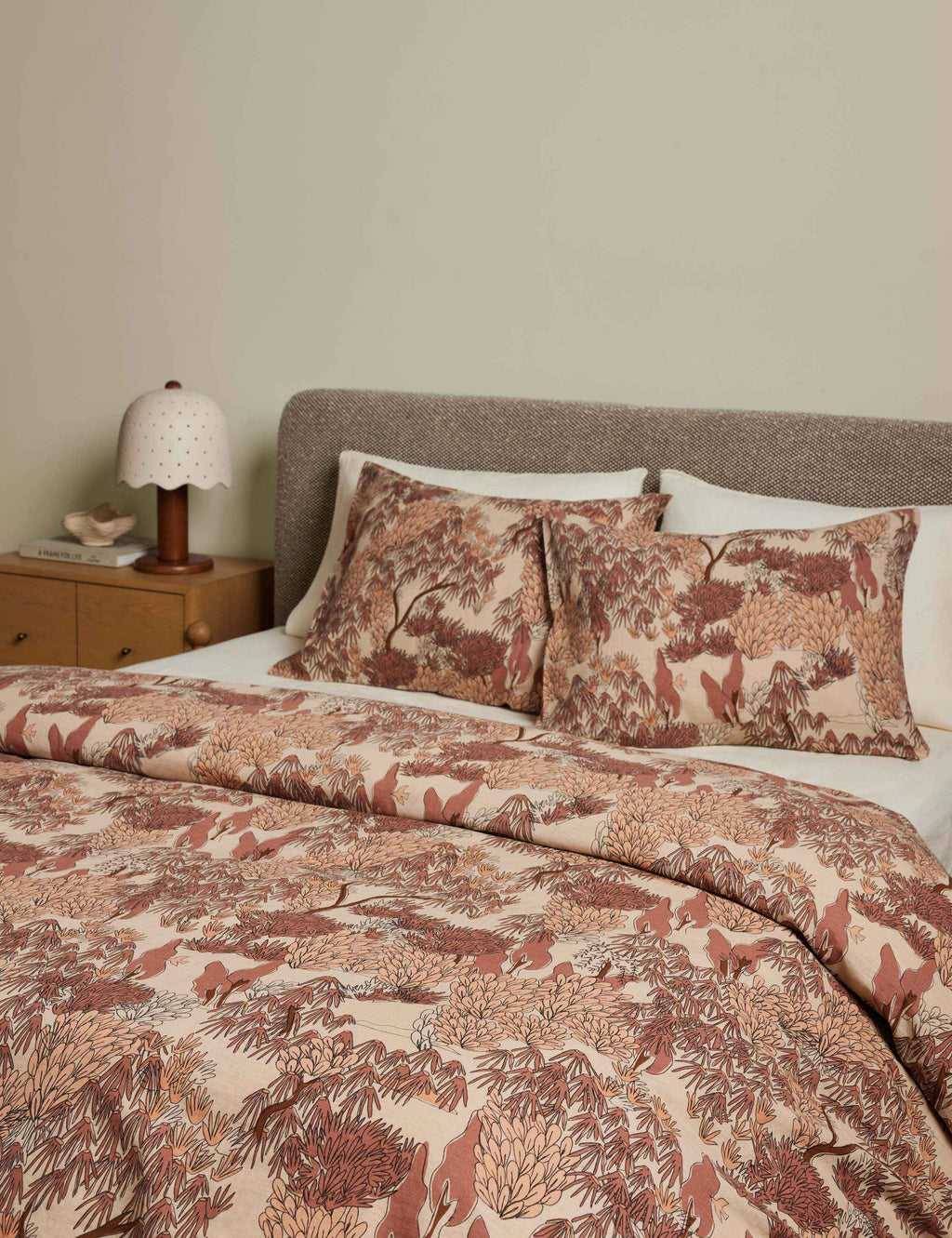 Bloom Duvet Cover | Linen-Cotton Blend, Botanical Print