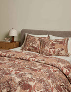 Bloom Duvet Cover | Linen-Cotton Blend, Botanical Print