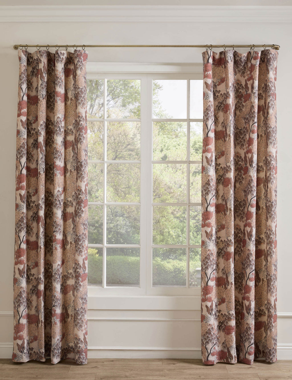 Briar Linen Curtain Panel | Botanical Print, Exclusive Design