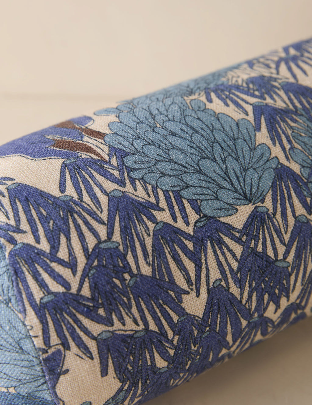 Briar Garden Walk Pillow | Modern Botanical Print, Linen