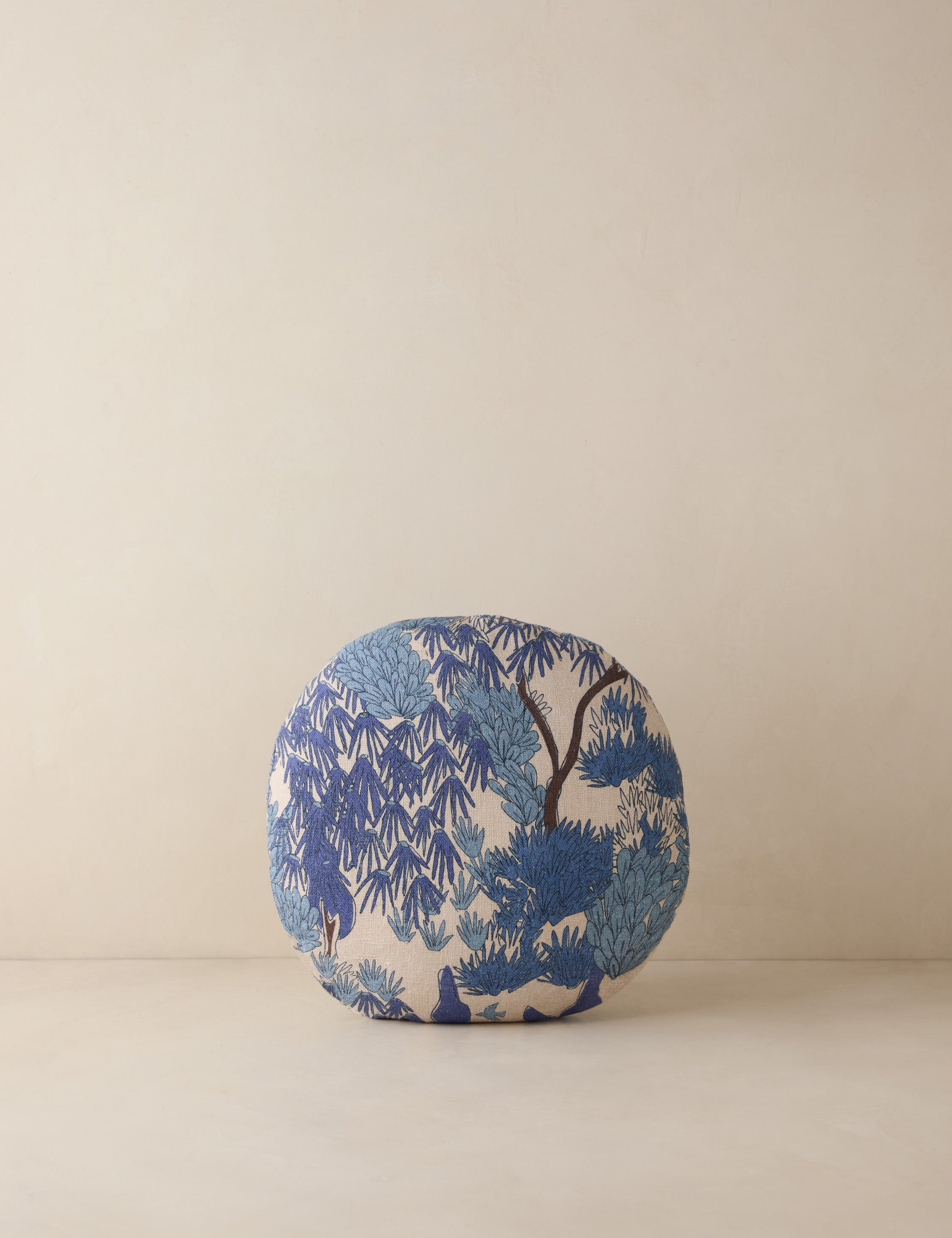 Breezy Garden Walk Pillow | Modern Botanical Print