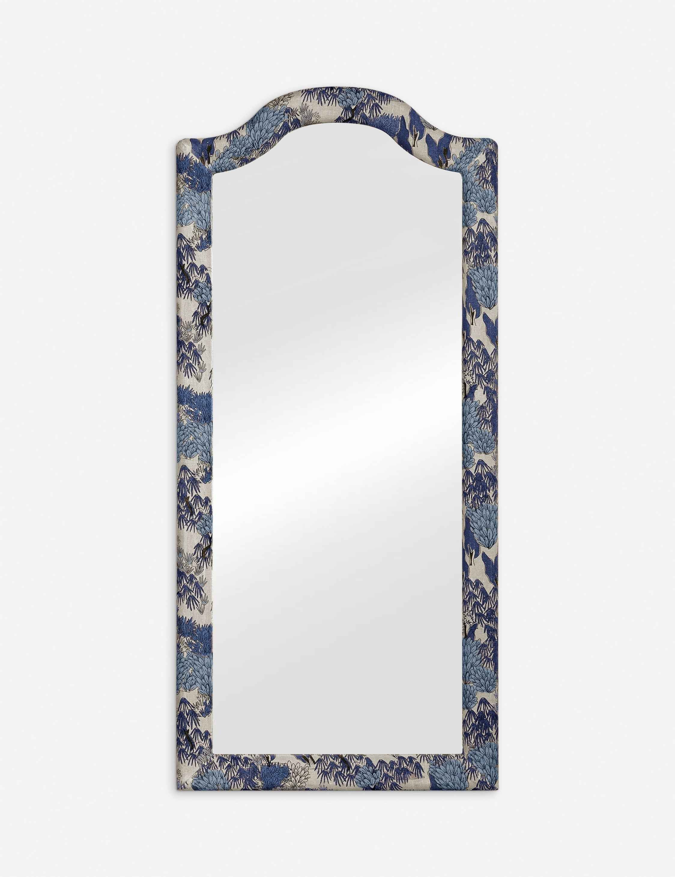 Bela Full Length Mirror | Upholstered Frame, Arched Shape