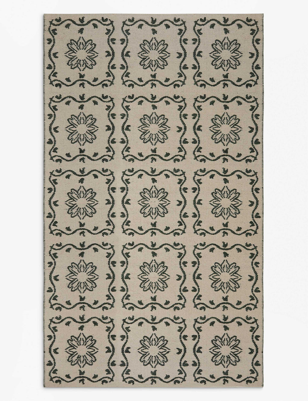 Haven Indoor/Outdoor Rug | Botanical Grid, Timeless Elegance