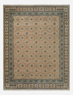 Hira Wool Rug | Hand-Knotted, Geometric Motifs