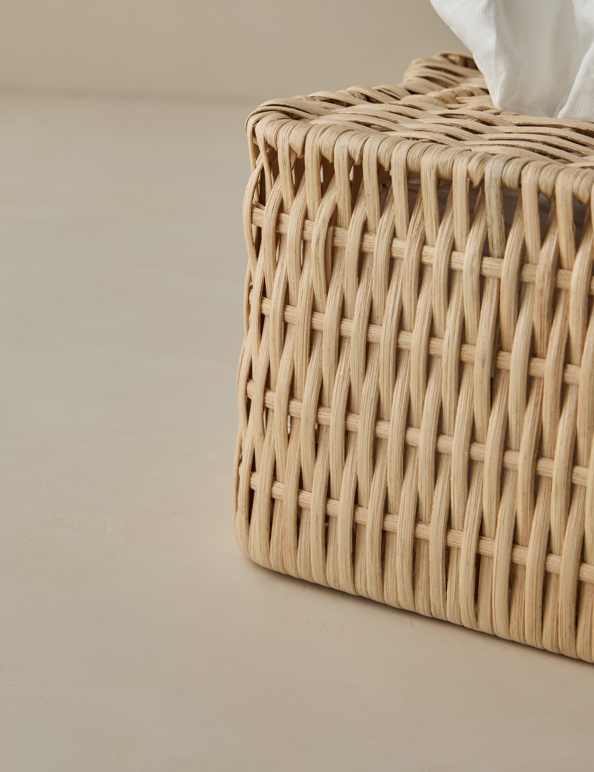 Haven Bath Accessories | Handwoven Rattan Design
