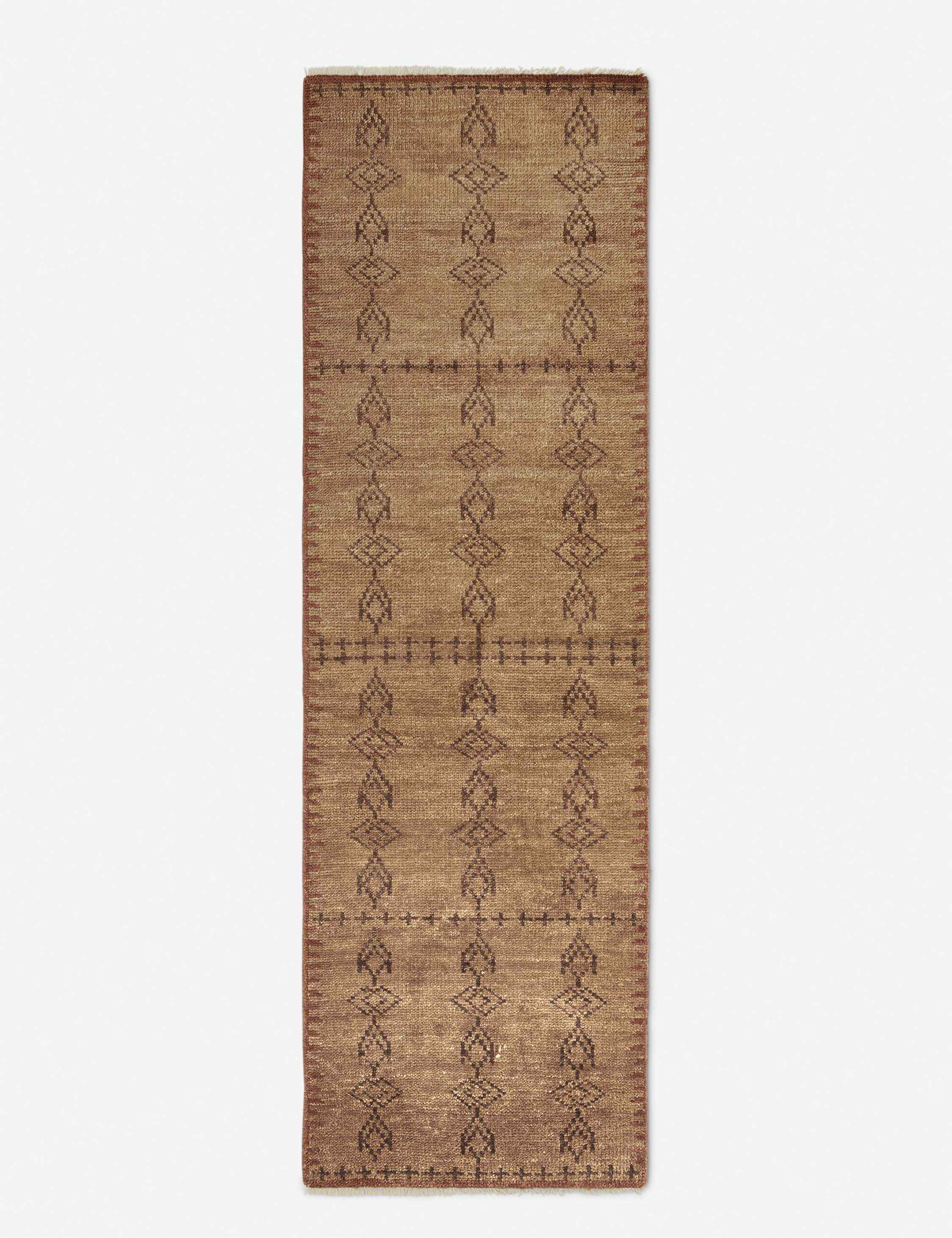 Indigo Hand-Knotted Wool Rug | Chic Pattern, Soft Texture