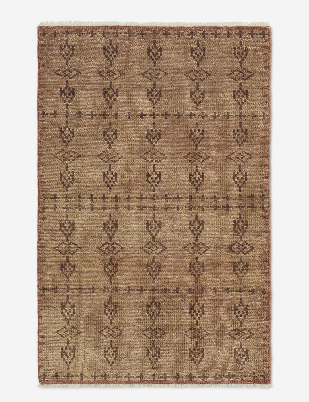 Indigo Hand-Knotted Wool Rug | Chic Pattern, Soft Texture