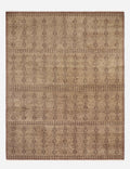 Indigo Hand-Knotted Wool Rug | Chic Pattern, Soft Texture