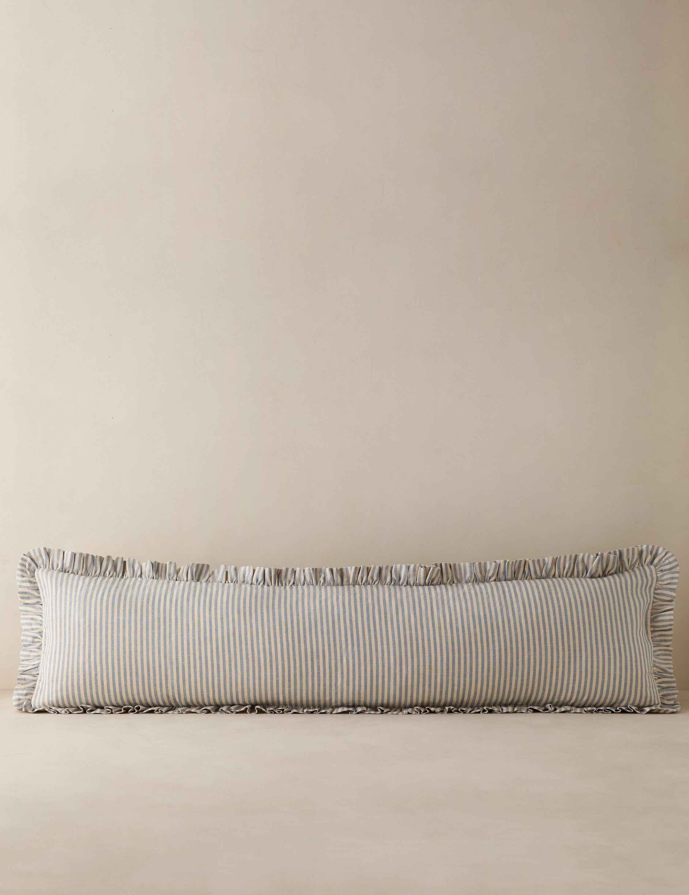 Isla Lumbar Pillow | Elongated Shape, Ruffled Flange