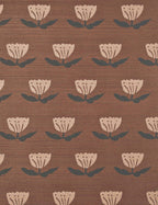 Juno Grasscloth Wallpaper | Hand-Sketched Floral Design