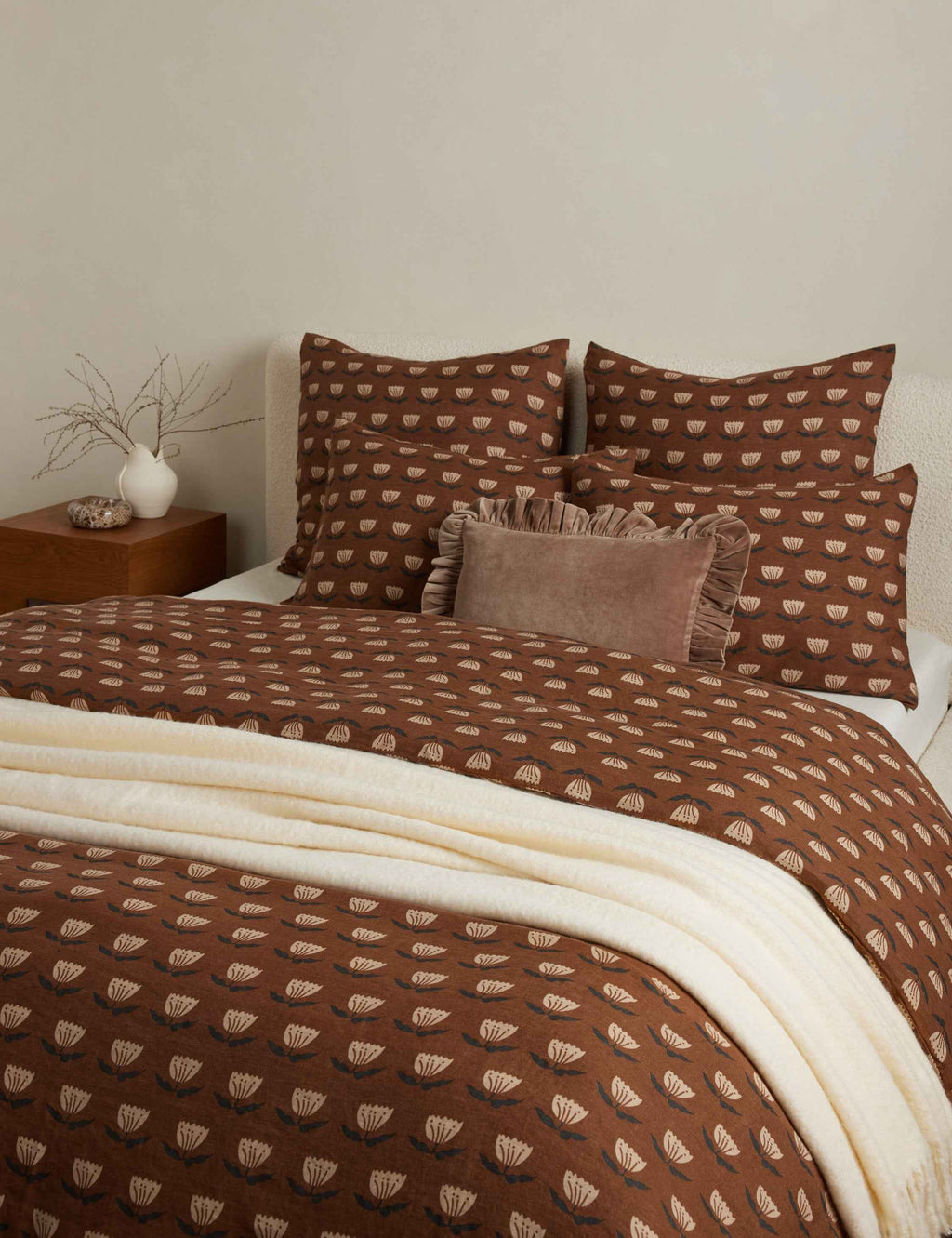 Briar Duvet Cover | Hand-Sketched Floral, European Flax Linen®