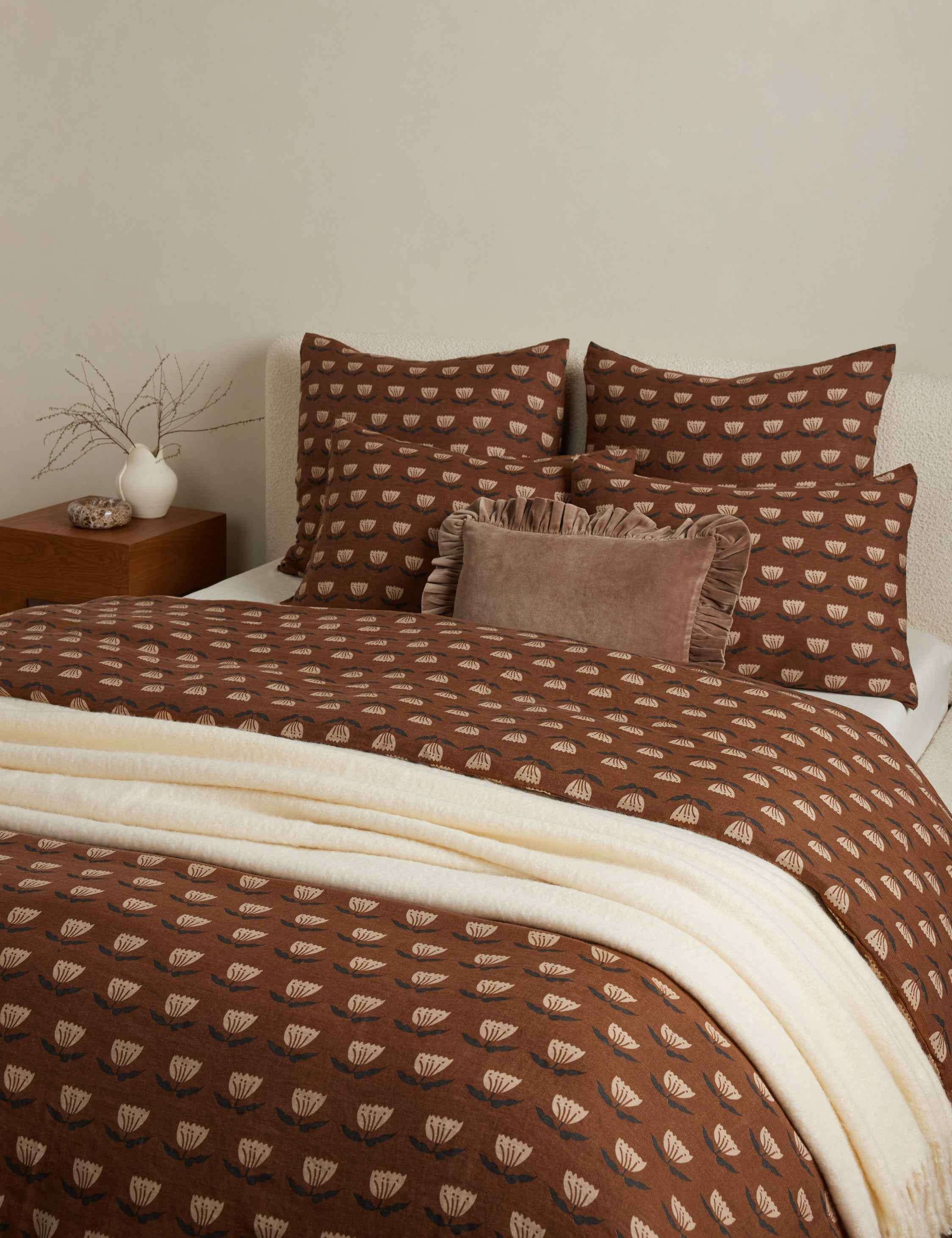 Briar Duvet Cover | Hand-Sketched Floral, European Flax Linen®