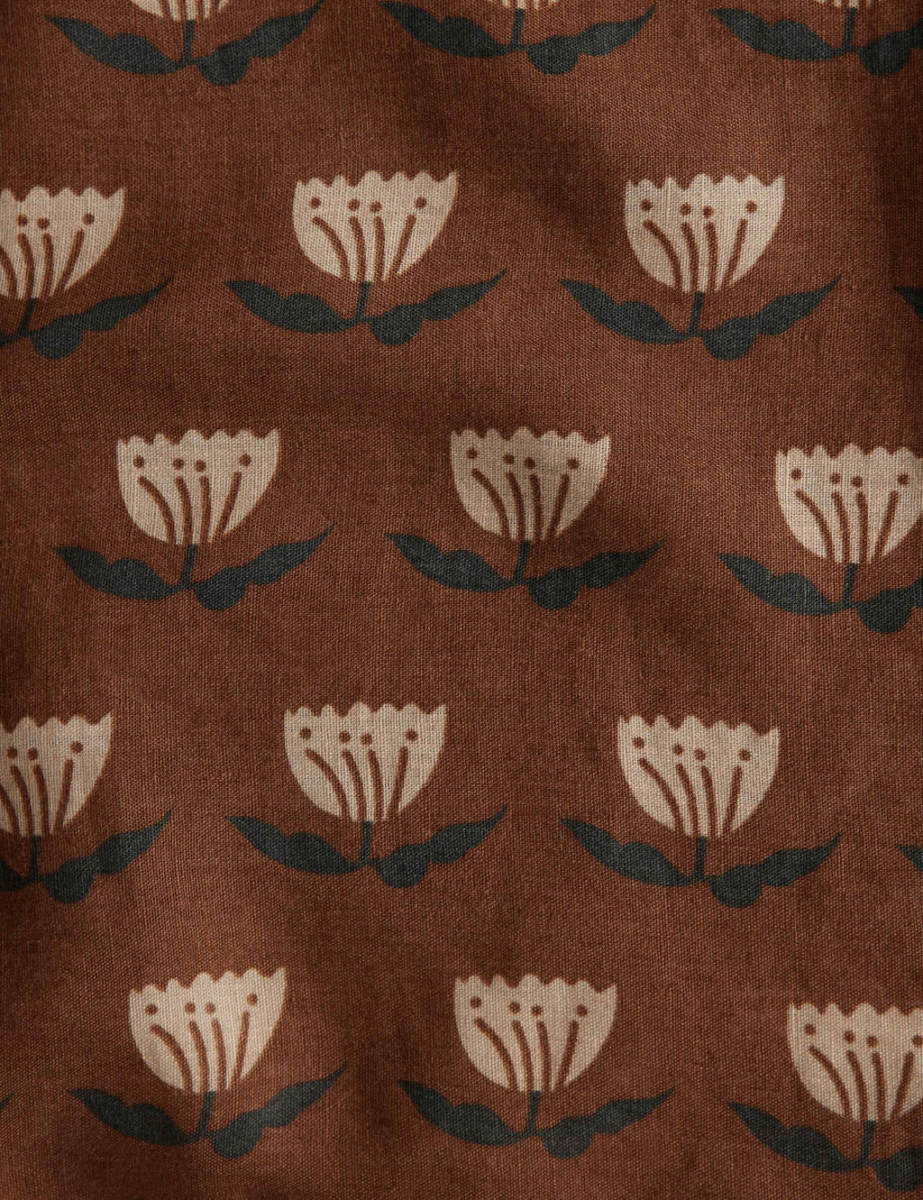 Bela Linen Sham | Hand-Sketched Floral Design, Natural Fiber