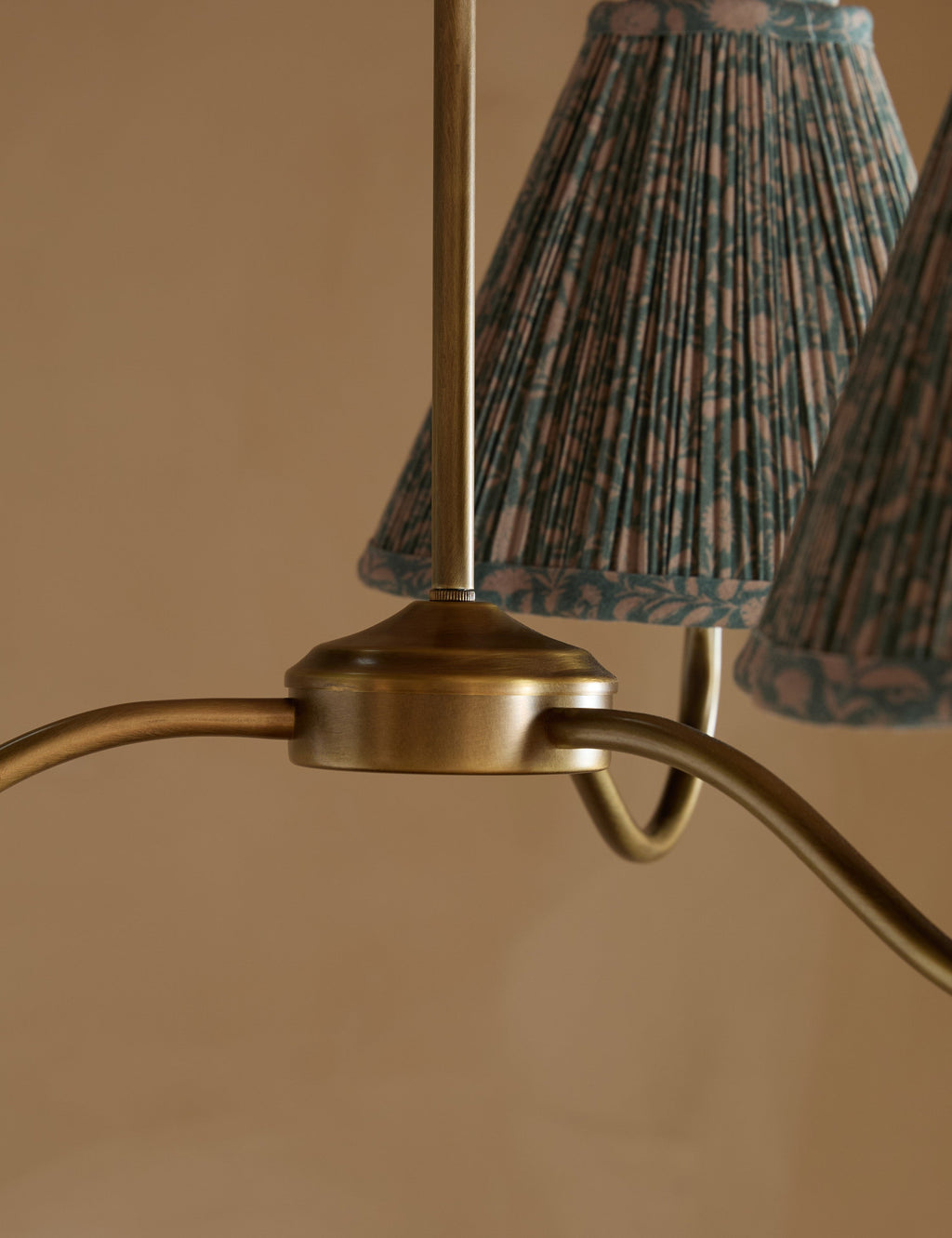 Juno Chandelier | Pleated Floral Shades, Elegant Design