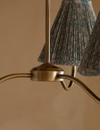 Juno Chandelier | Pleated Floral Shades, Elegant Design