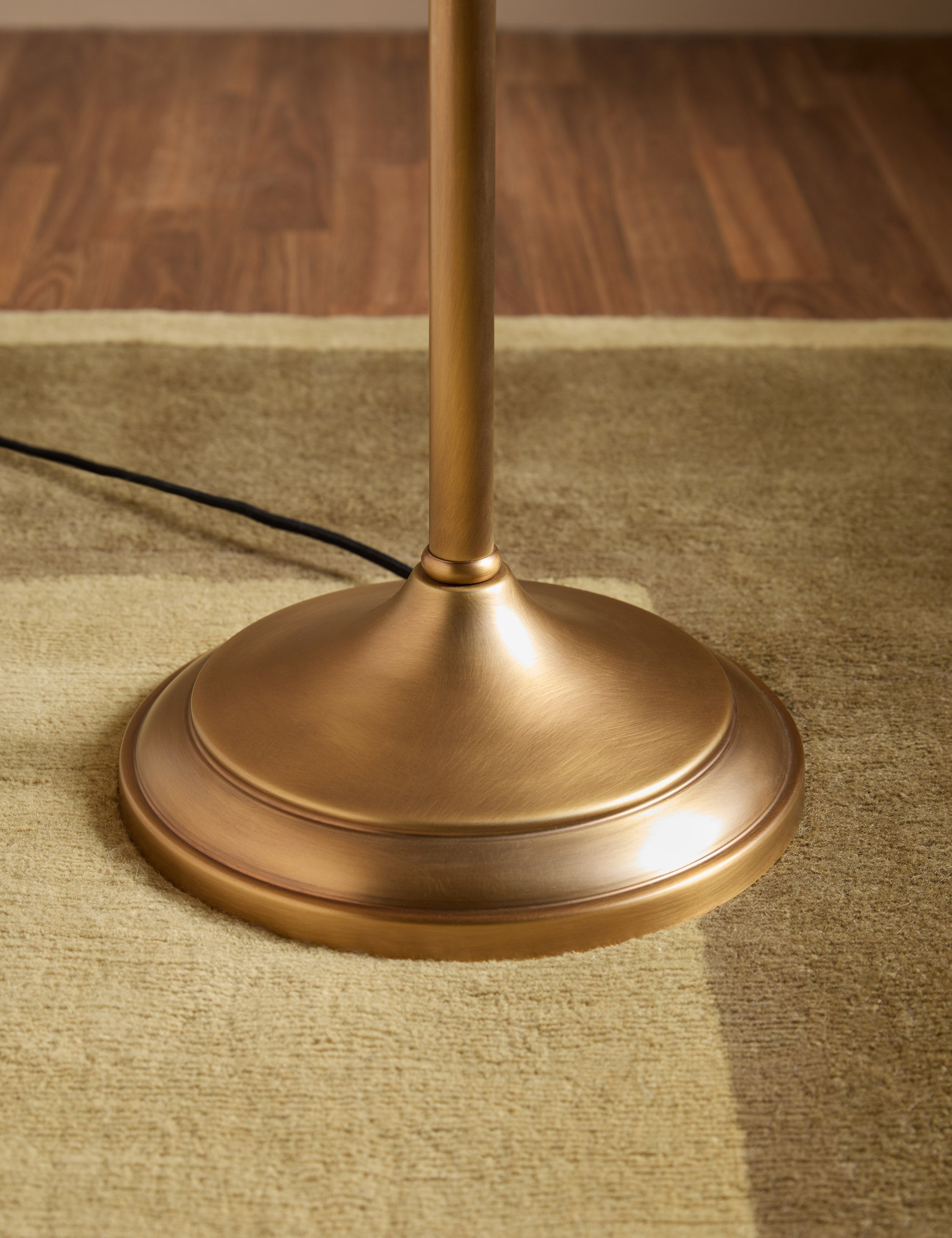Juno Floor Lamp | Gooseneck Design, Floral Pleated Shade