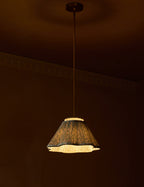 Juno Pendant Light | Floral Print Pleated Shade
