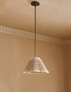 Juno Pendant Light | Floral Print Pleated Shade