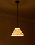 Juno Pendant Light | Floral Print Pleated Shade