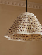 Juno Pendant Light | Floral Print Pleated Shade