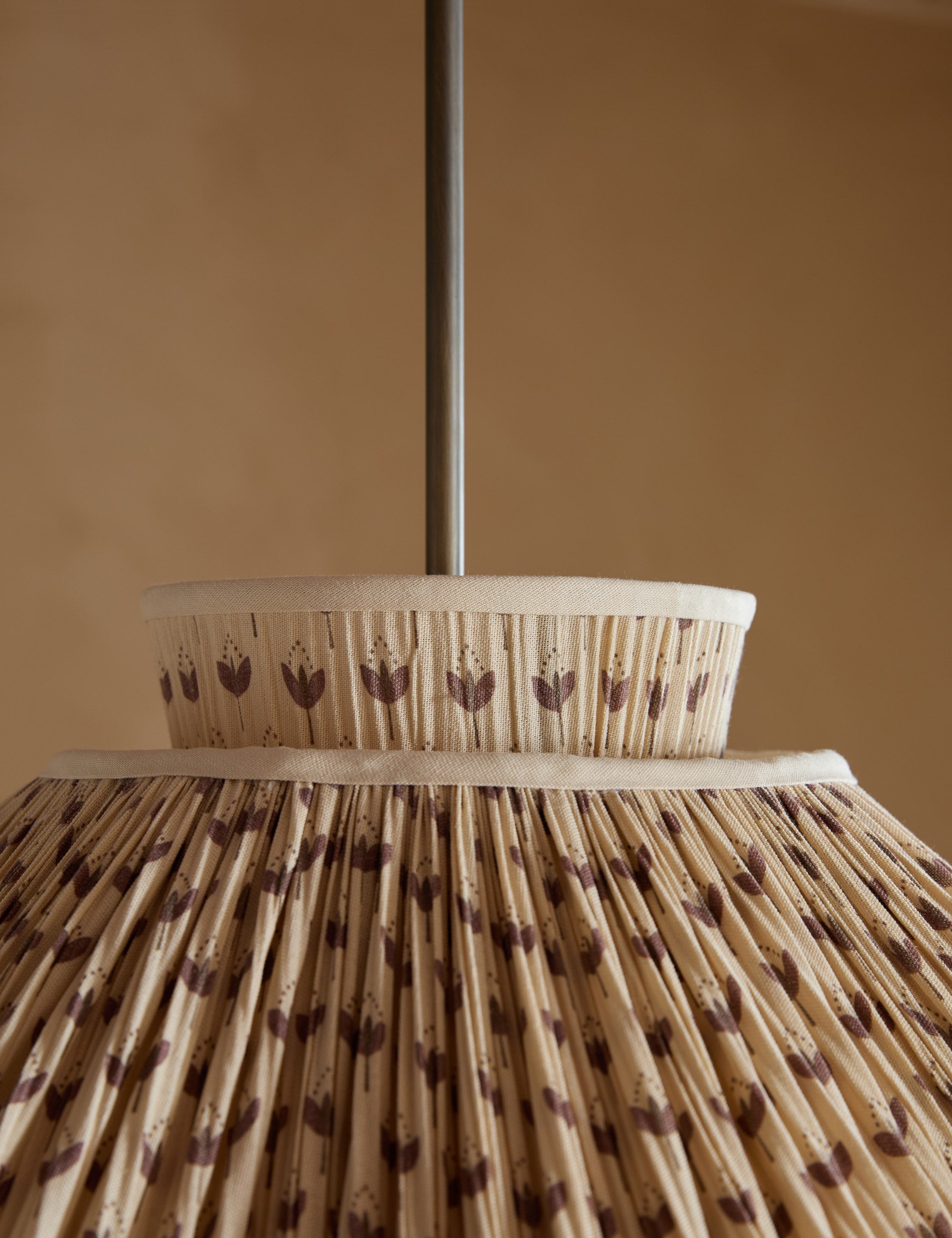 Juno Pendant Light | Floral Print Pleated Shade
