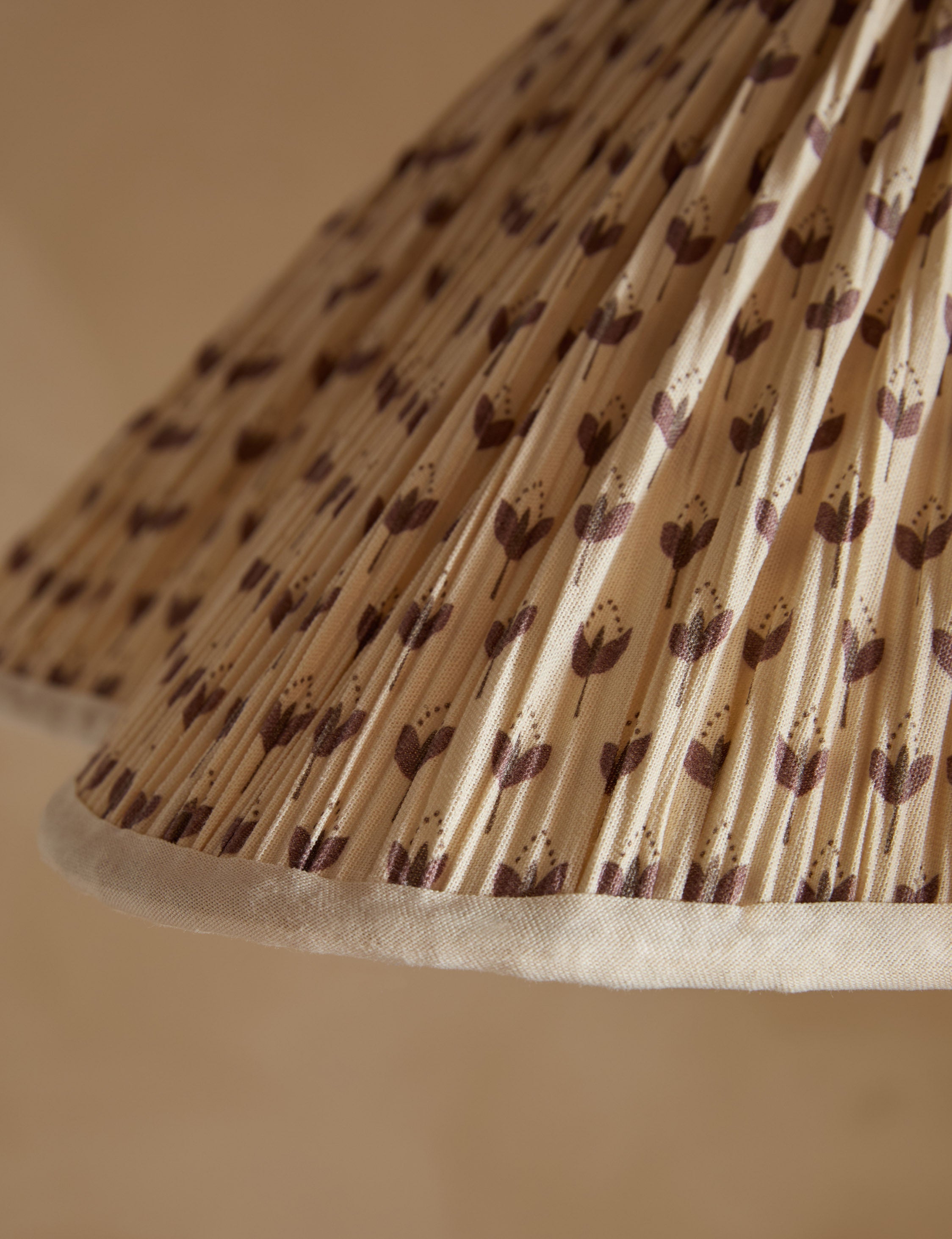 Juno Pendant Light | Floral Print Pleated Shade