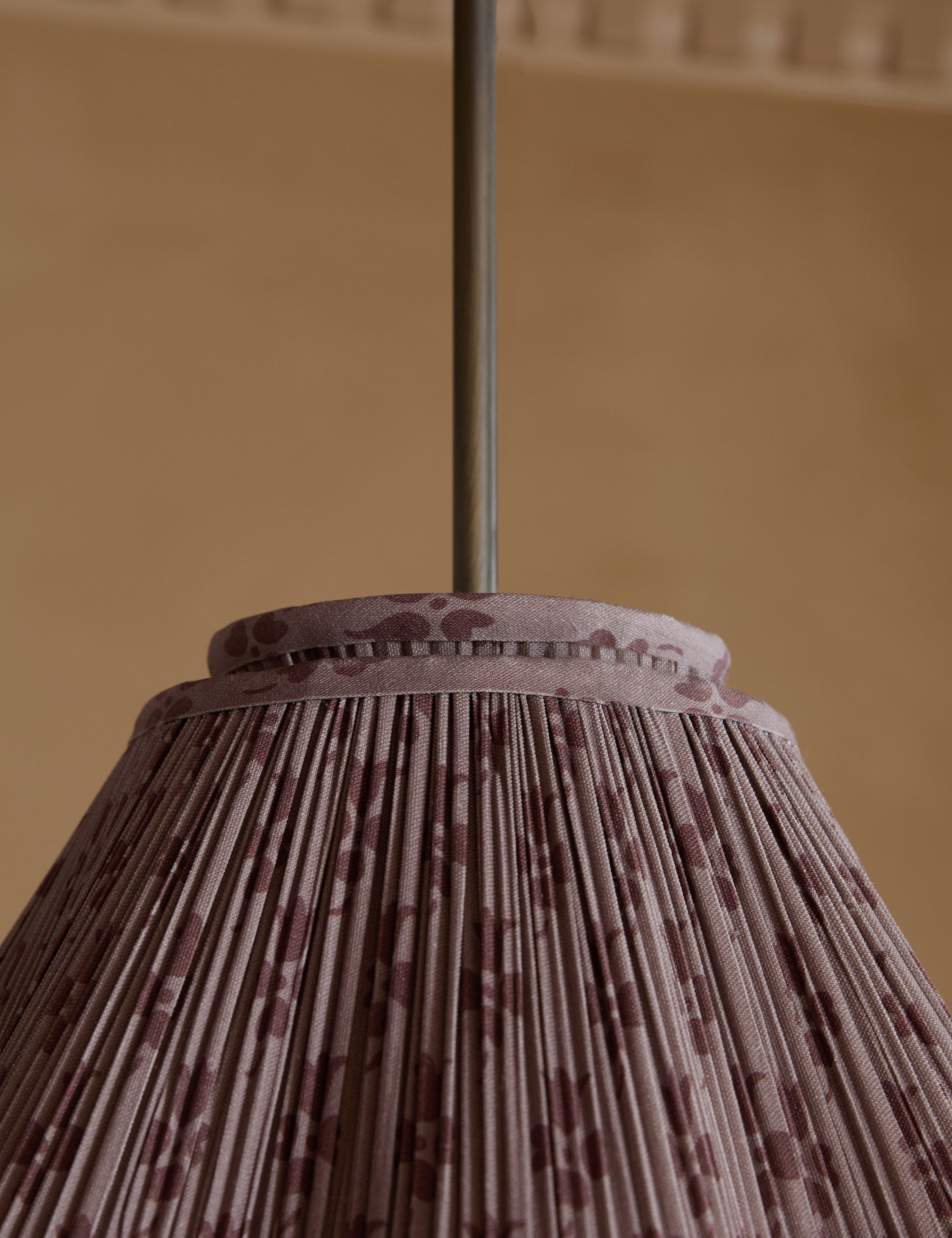 Juno Pendant Light | Floral Print Pleated Shade