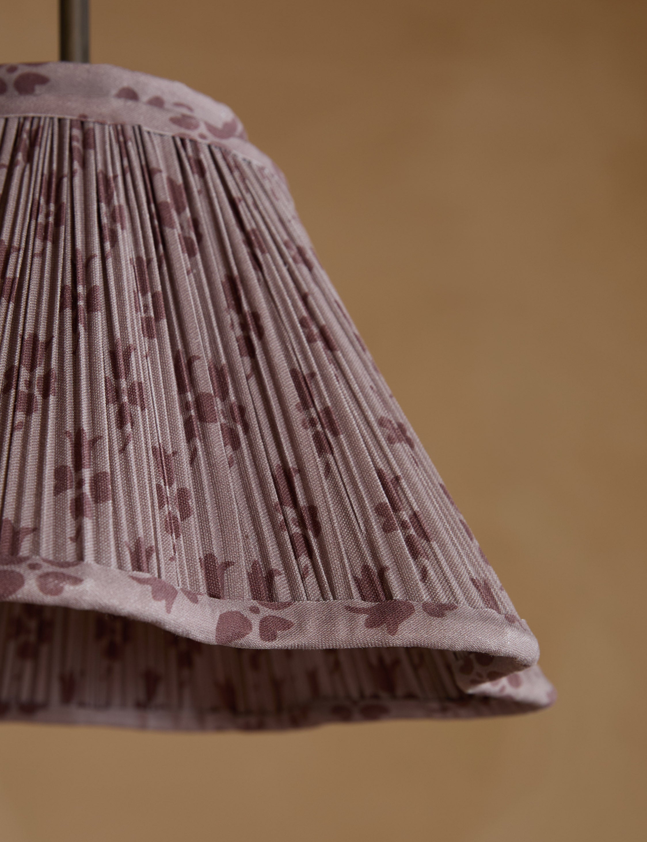 Juno Pendant Light | Floral Print Pleated Shade