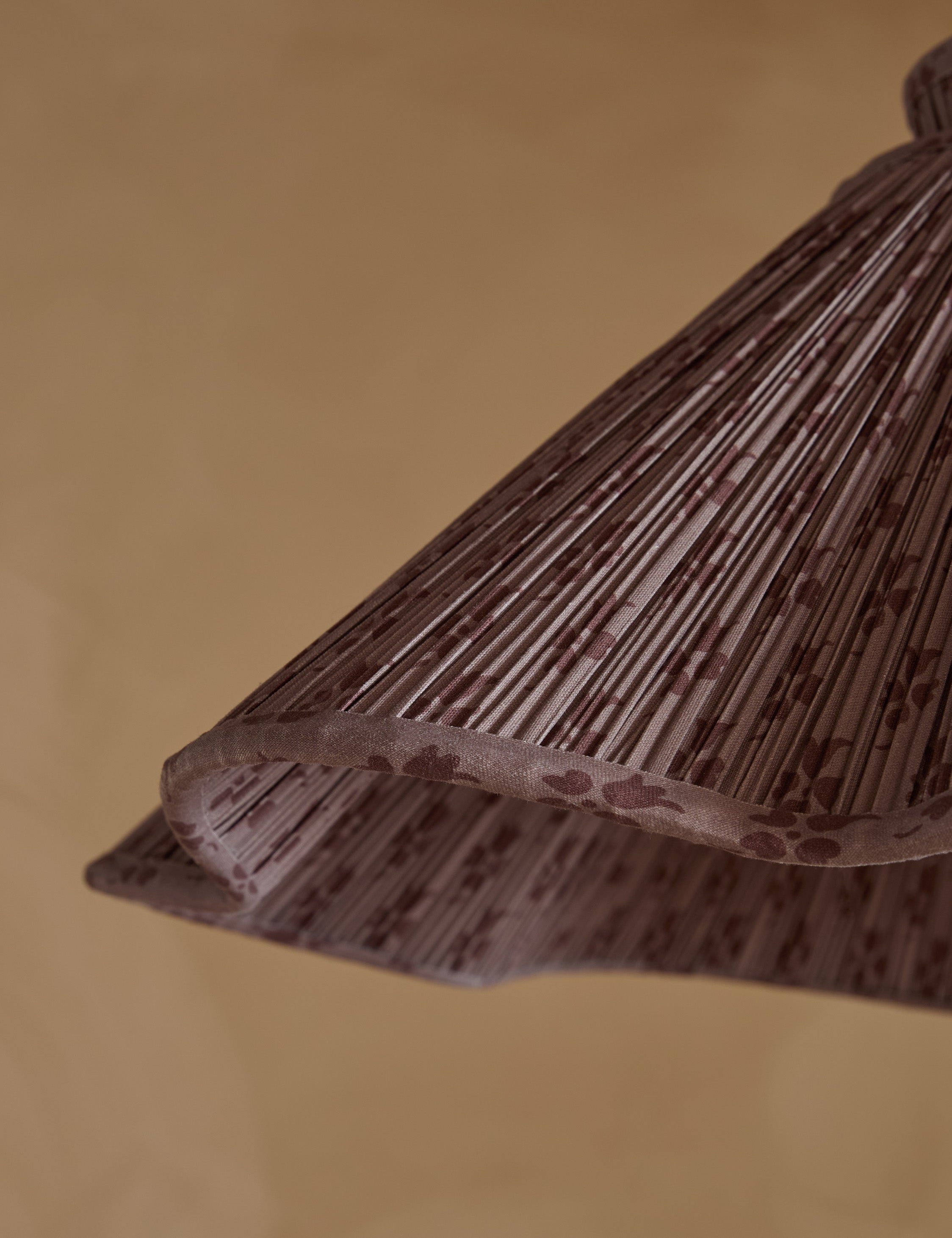 Juno Pendant Light | Floral Print Pleated Shade