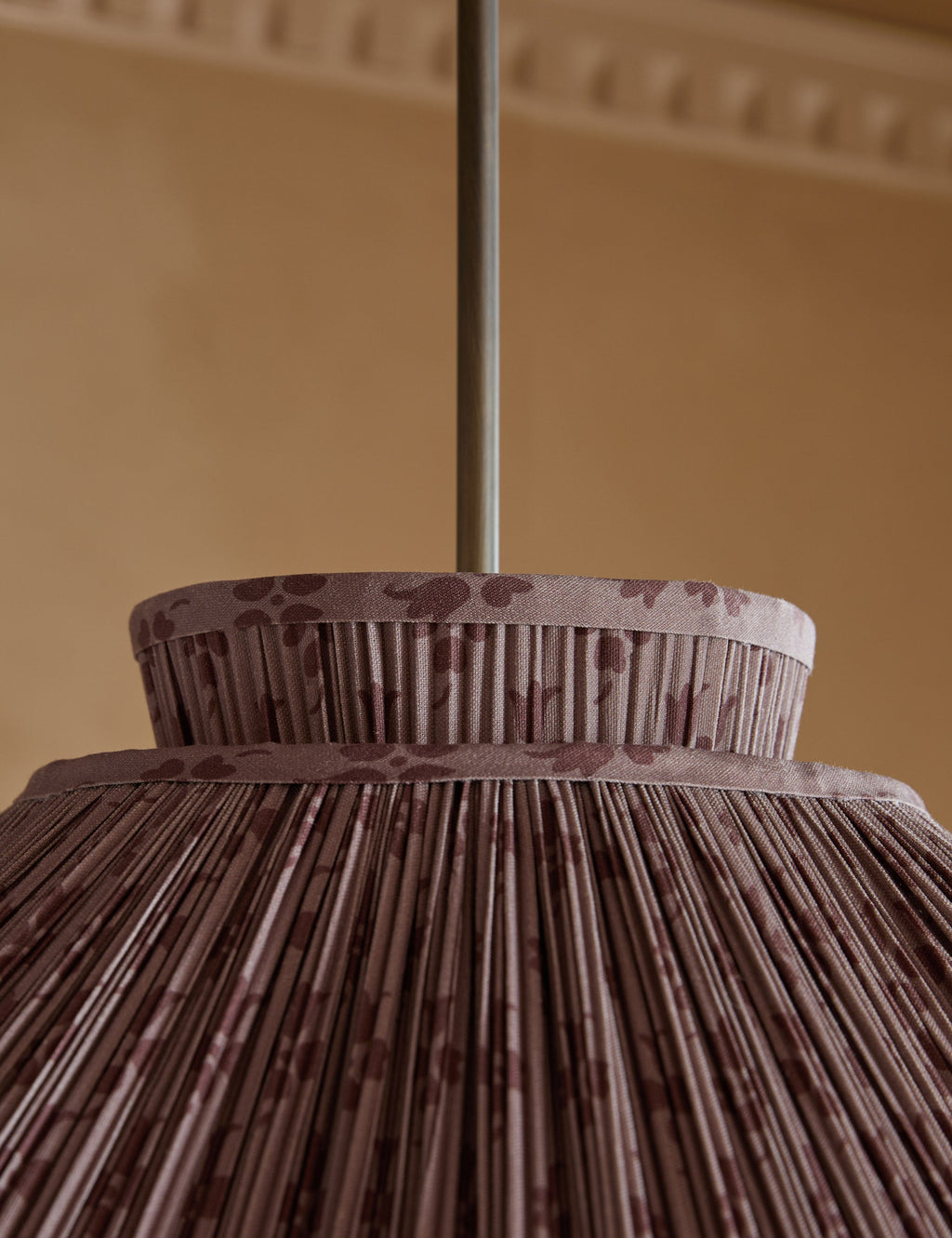 Juno Pendant Light | Floral Print Pleated Shade