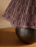 Juno Table Lamp | Pleated Floral Shade, Metal Base
