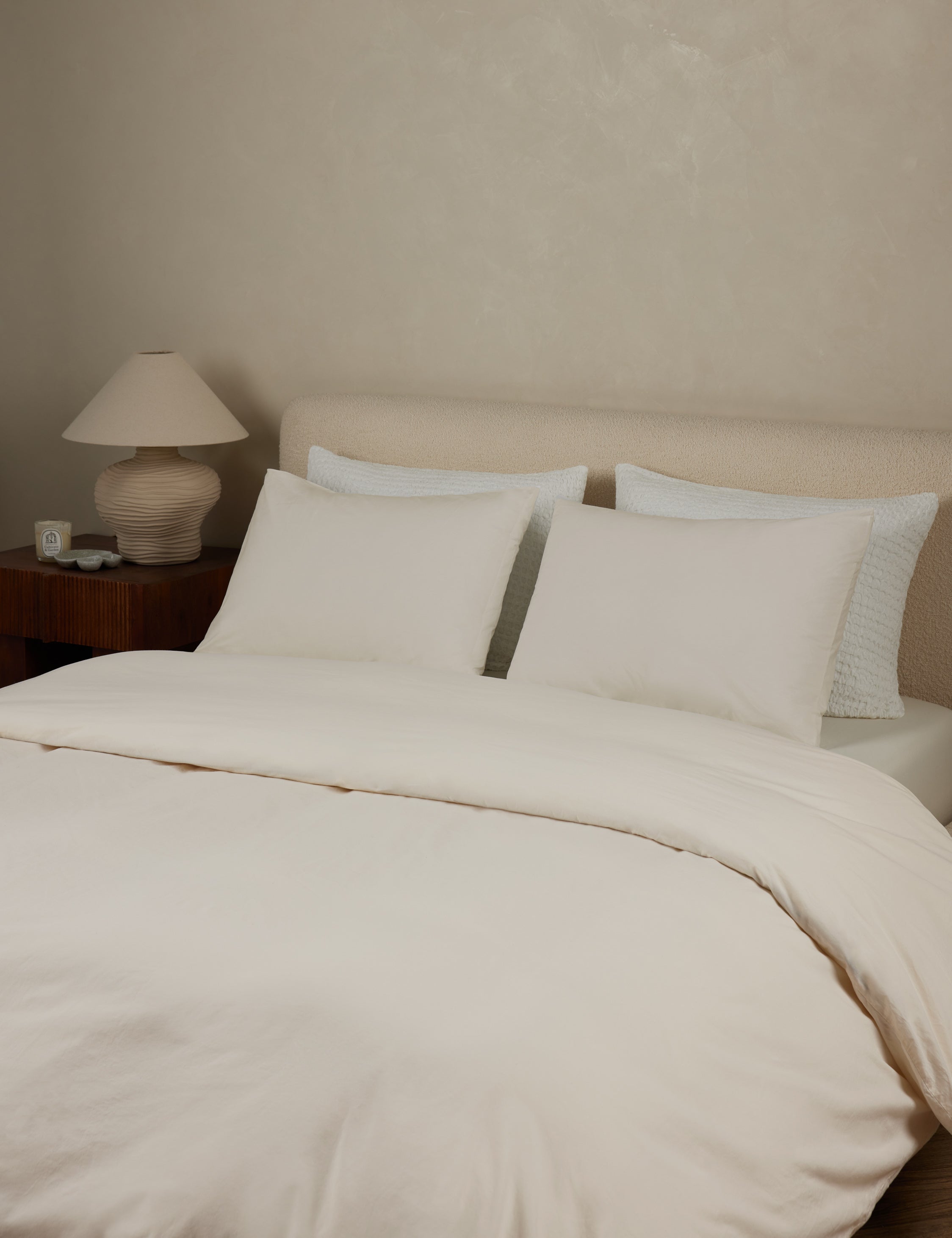Juno Duvet Cover | Washed Percale Fabric, Crisp Touch