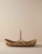 Kairo Woven Basket | Handled Design, Natural Accent