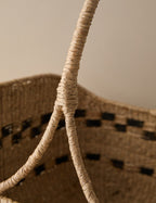 Kairo Woven Basket | Handled Design, Natural Accent