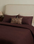 Kairo Textured Cotton Sham | Waffle Gauze Checkerboard Design