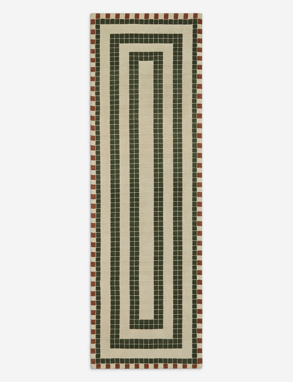 Kira Indoor/Outdoor Rug | Repeating Tile Motif, Stylish Design