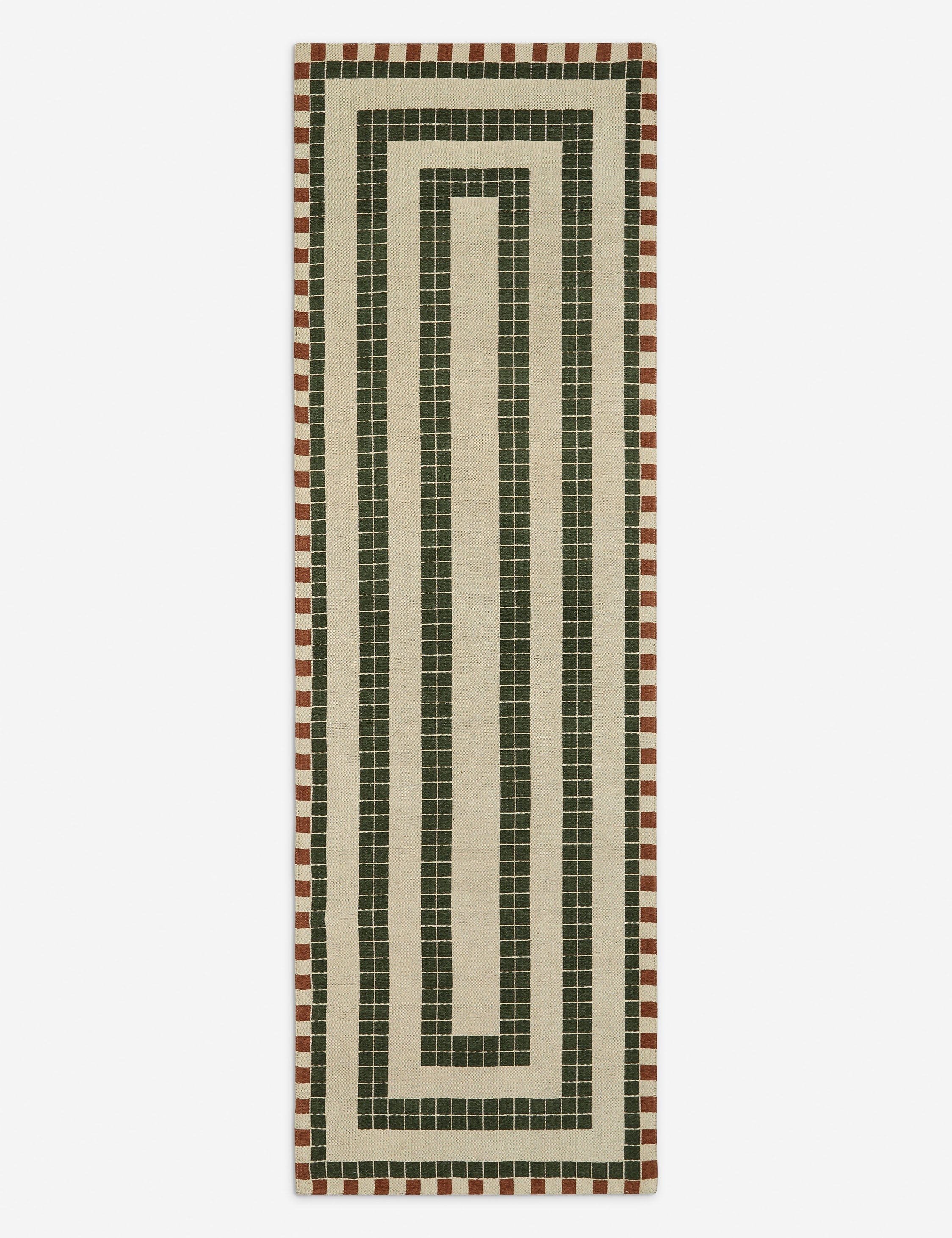 Kira Indoor/Outdoor Rug | Repeating Tile Motif, Stylish Design