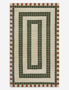 Kira Indoor/Outdoor Rug | Repeating Tile Motif, Stylish Design