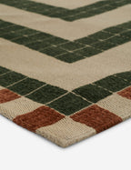 Kira Indoor/Outdoor Rug | Repeating Tile Motif, Stylish Design