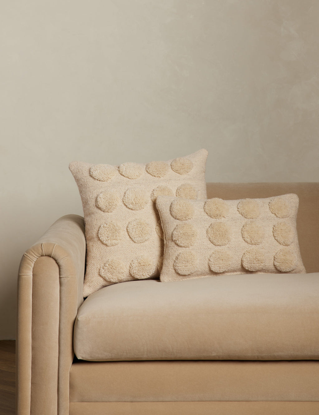 Kora Throw Pillow | Soft Woolen Tufts, Exclusive Design