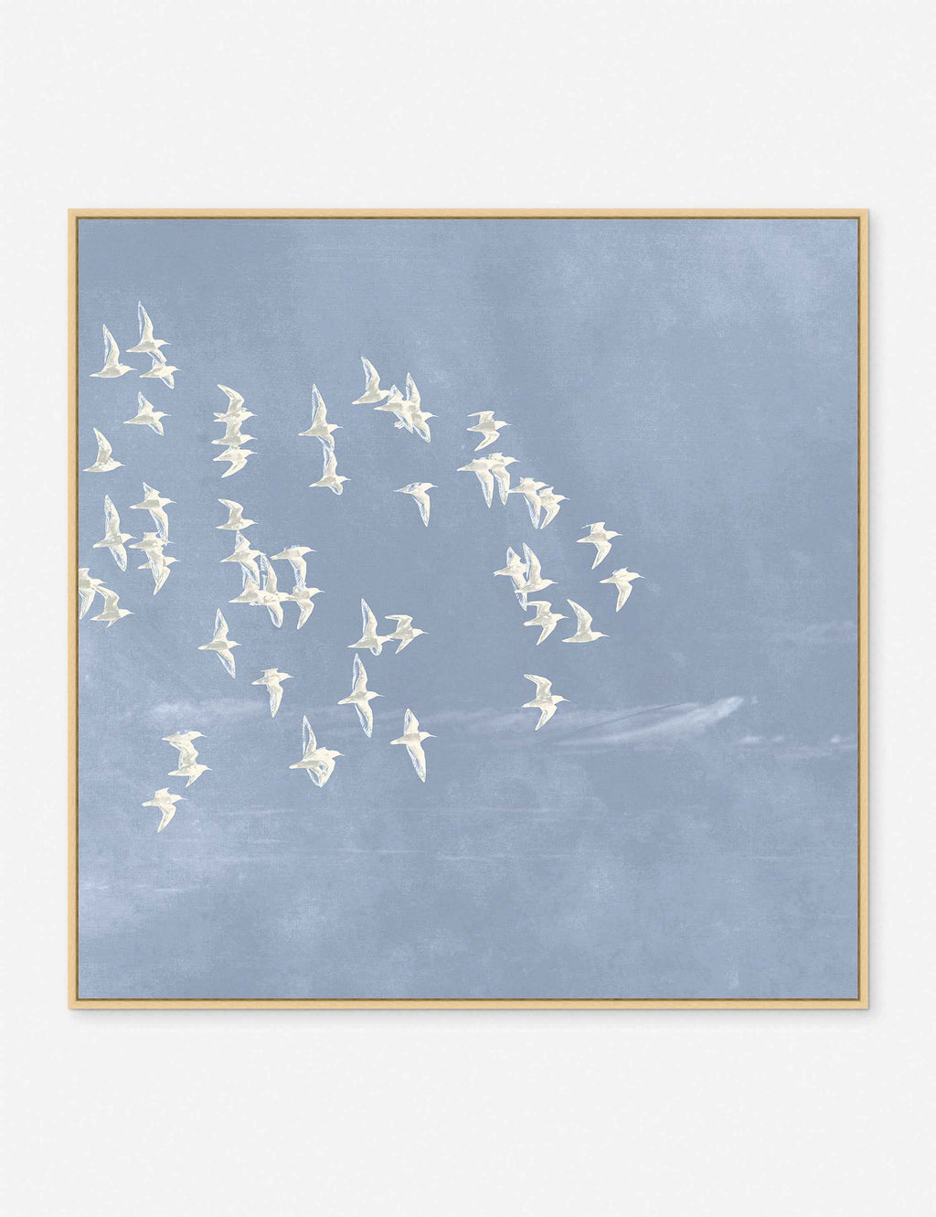 Bela Gallery Print | White Birds on Soft Blue Sky