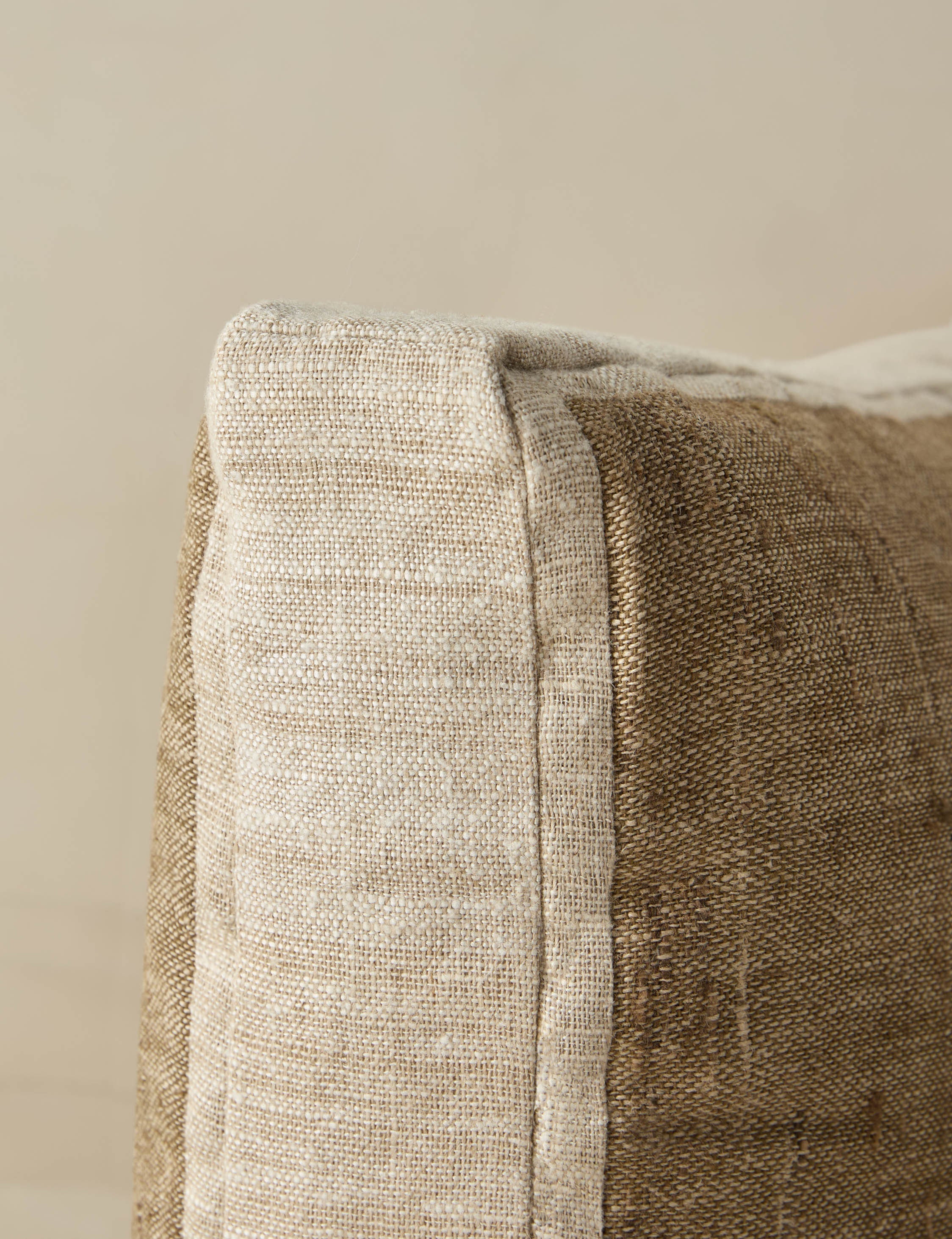 Luma Box Pillow | Linen Silk, Earthy Tones
