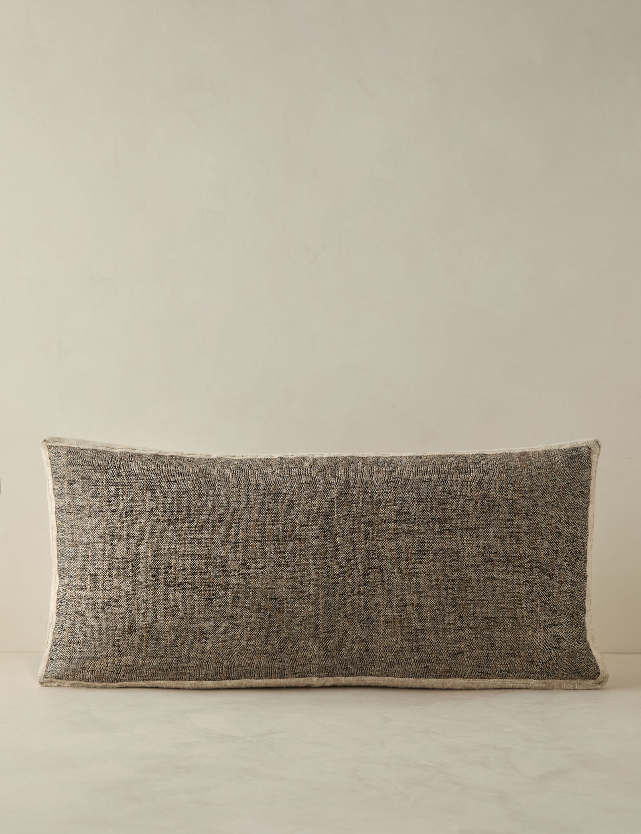 Luma Box Pillow | Linen Silk, Earthy Tones