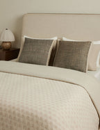 Luma Box Pillow | Linen Silk, Earthy Tones